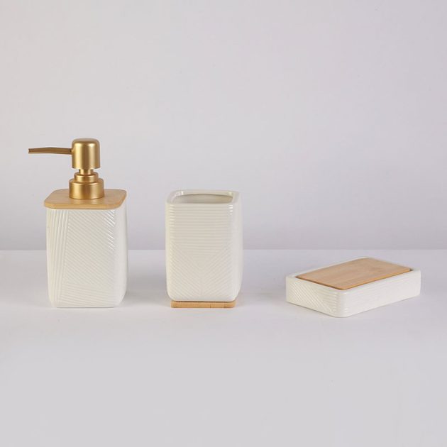 Ensemble Moderne 3 Pièces pour Salle de Bain