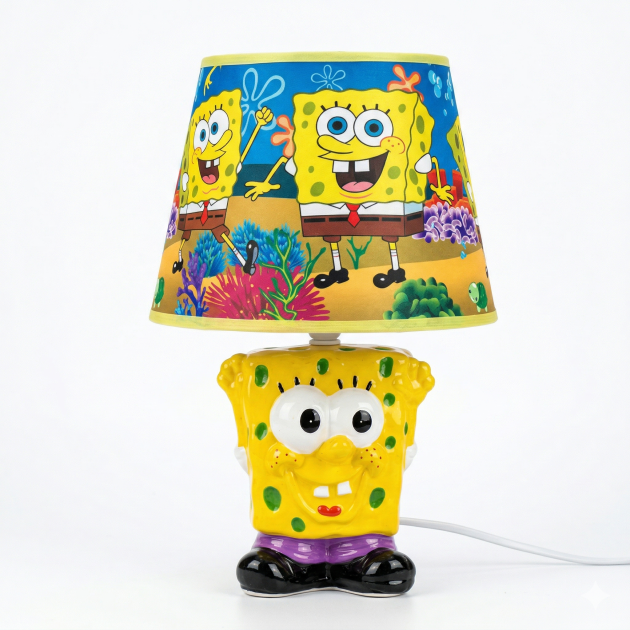 Ensemble Lampe de Table Fantaisie pour Enfants : Pied et Abat-jour