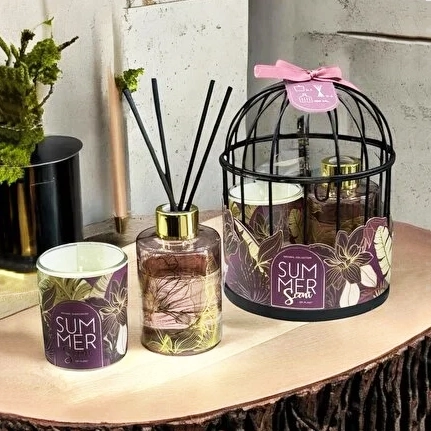 Coffret Cadeau Parfums d'Ambiance  : Diffuseur, Bougies et Flacon