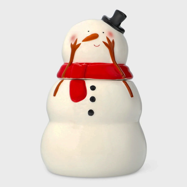 Pot à Bonbons Bonhomme de Neige