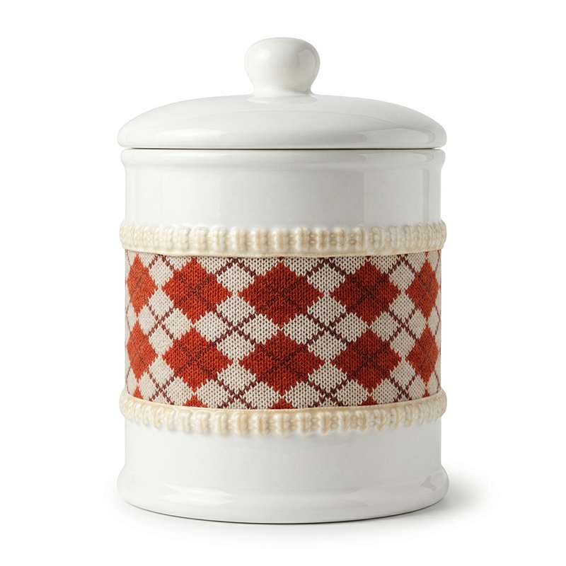 Pot de Rangement Hivernal avec Couvercle – Image 3