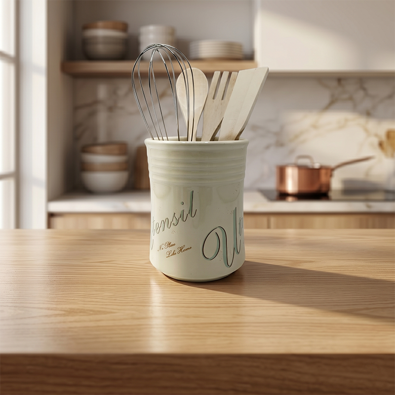Pot à Ustensiles Élégant pour Cuisine Moderne