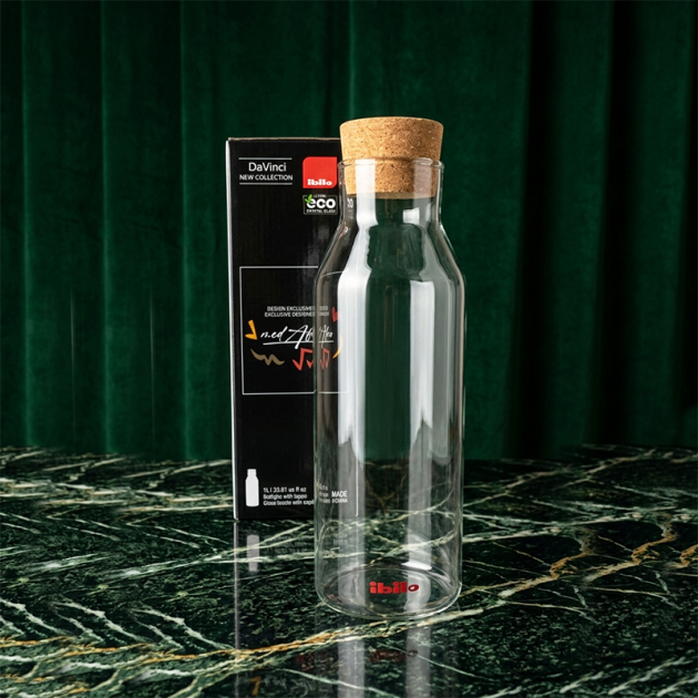 Ensemble Bouteille en Verre et Bouchon en Liège