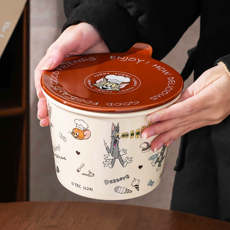 Bols à Nouilles Instantanées en Céramique – Collection Officielle Tom et Jerry 🐱🐭 – Image 2