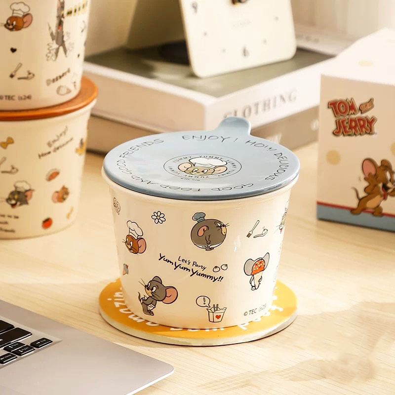 Bols à Nouilles Instantanées en Céramique – Collection Officielle Tom et Jerry 🐱🐭 – Image 4