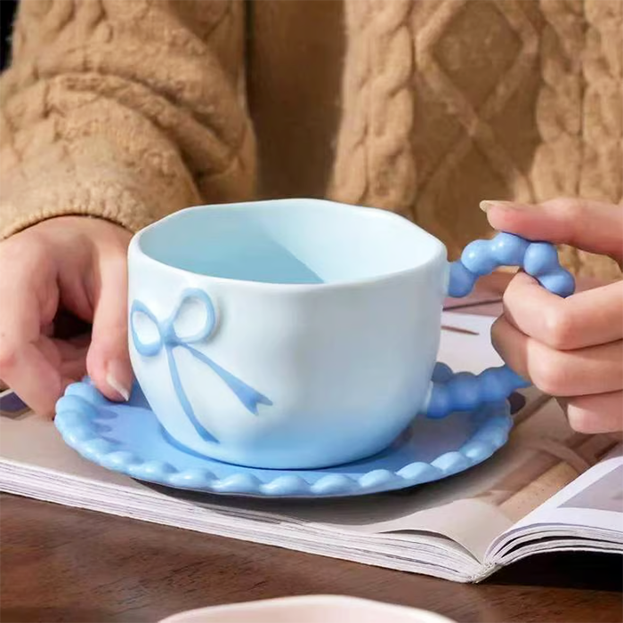 Ensemble Tasse et Soucoupe en Céramique – Image 5