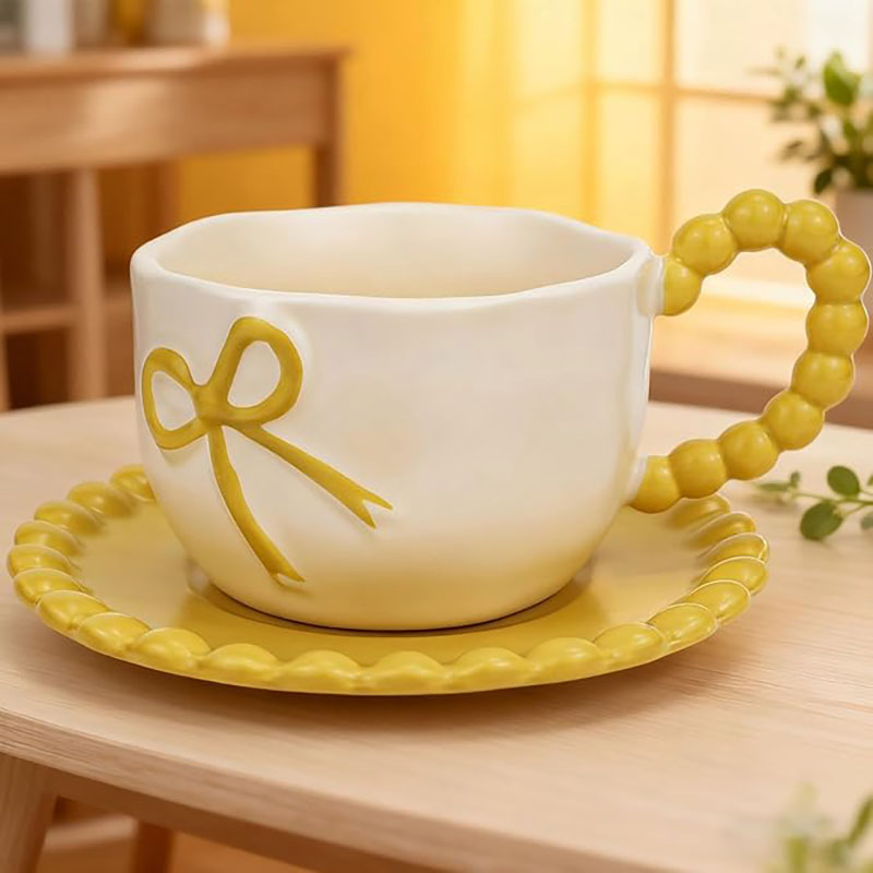 Ensemble Tasse et Soucoupe en Céramique – Image 2