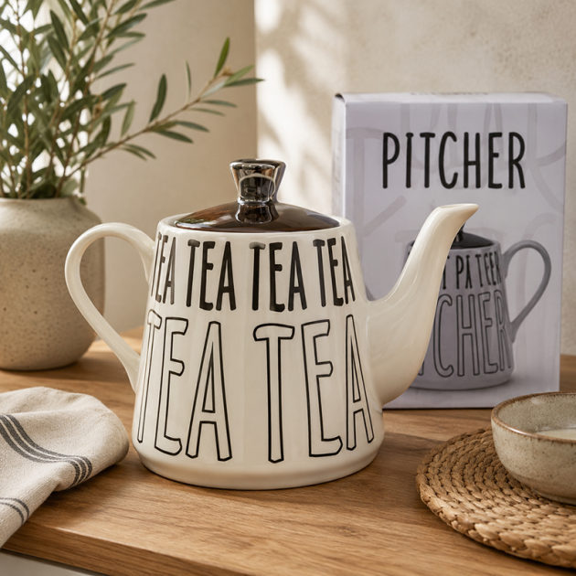 Théière Design en Céramique "Tea"