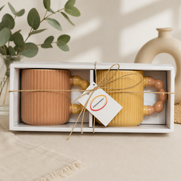 Coffret Duo de Mugs en Céramique