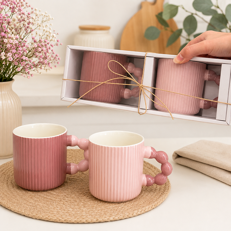 Coffret Duo de Mugs en Céramique