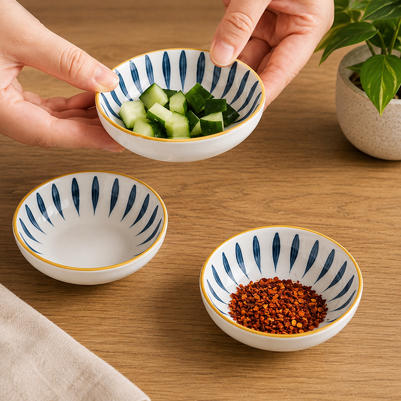 Ramequin en Céramique Japonaise – Élégance Minimaliste pour Sauces, Épices et Accompagnements