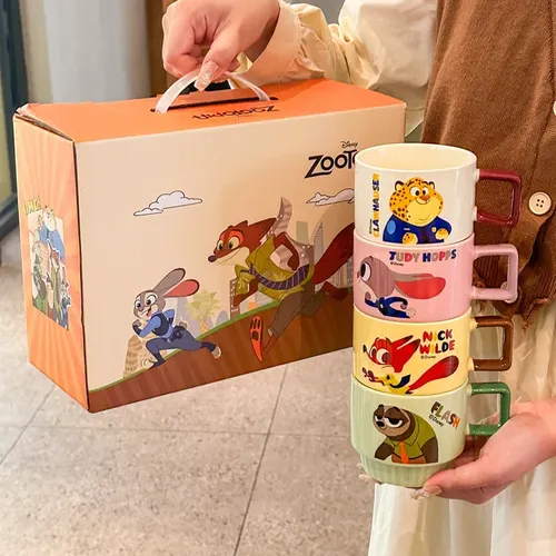 Set de 4 Tasses Empilables Disney "Zootopia"
