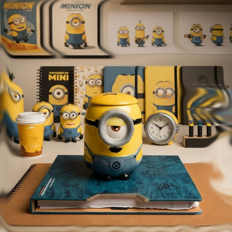 Mug en Céramique 3D Minion avec Couvercle