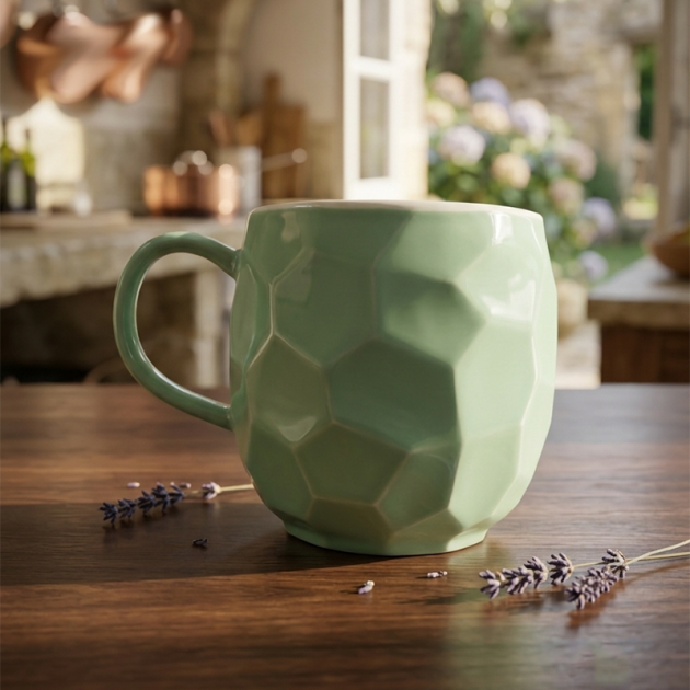 Tasse en Céramique vert Élégance