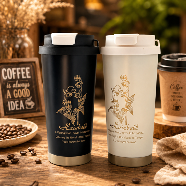 Gourde Café Isotherme en Acier Inoxydable