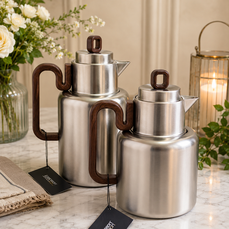 Ensemble de 2 Thermos Isothermes en Acier Inoxydable