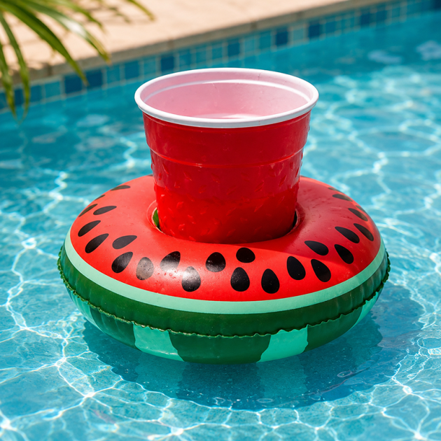 Mini Bouée Porte-Gobelet pour Piscine