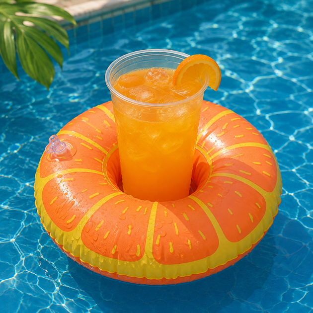 Mini Bouée Porte-Gobelet pour Piscine