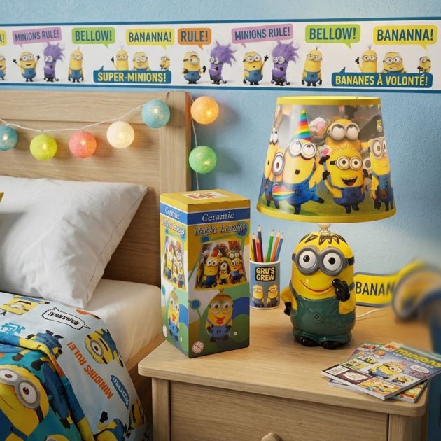 Lampe de Table Minions en Céramique – Design Ludique