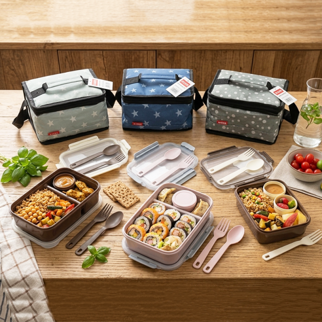 Ensemble Lunch Box Compartimentée avec Sac Isotherme