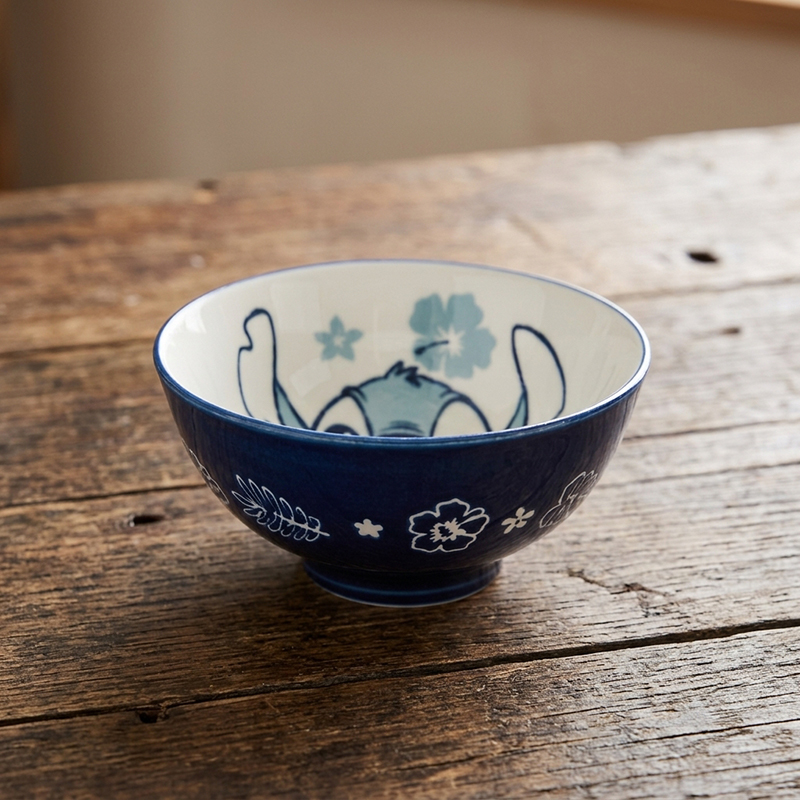 Bol en Céramique Bleu avec Motif stitch