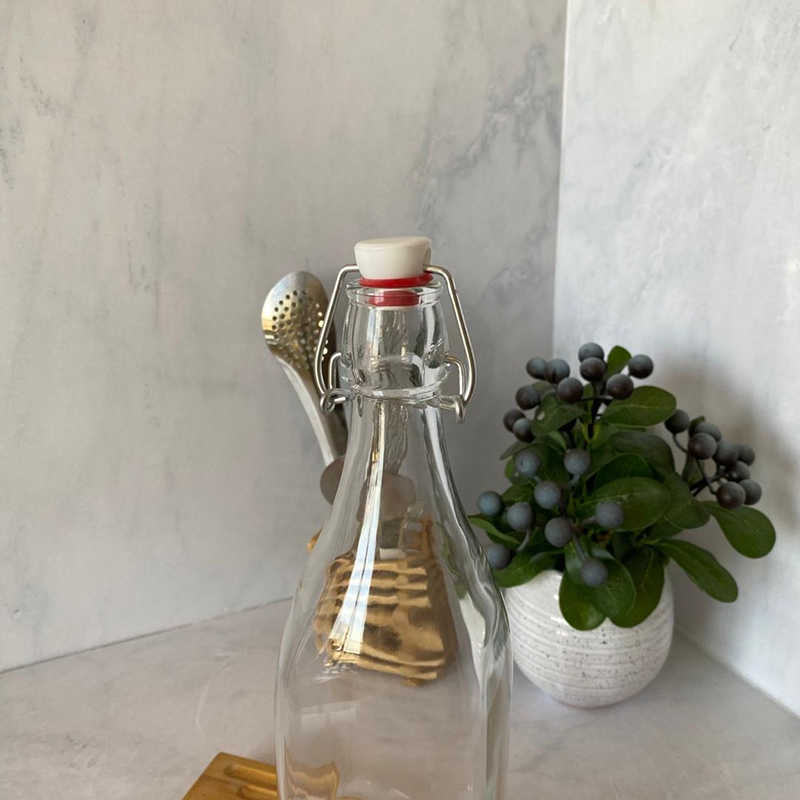 Bouteille en Verre à Fermeture Hermétique – 1 L – Image 2