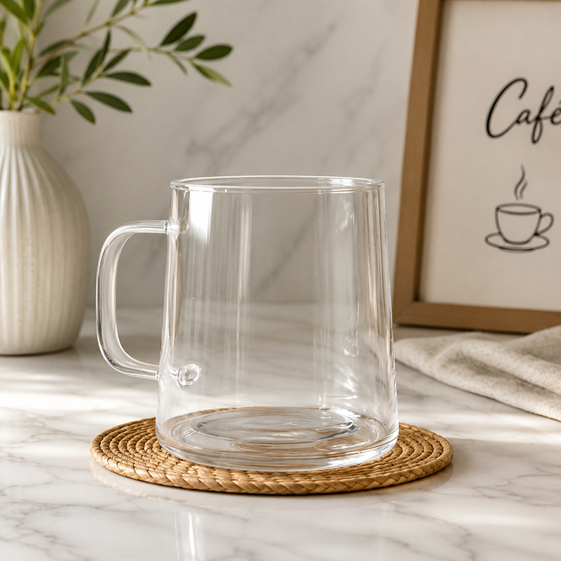 Set de 2 Mugs en Verre Transparent 300 ml – Danny Home – Image 2