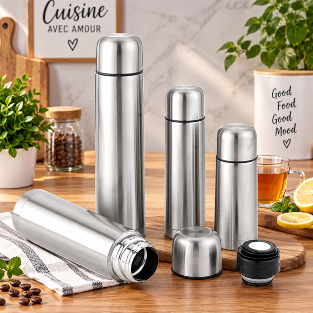 Thermos Isotherme en Inox Ibilo – Conservation Chaude & Froide